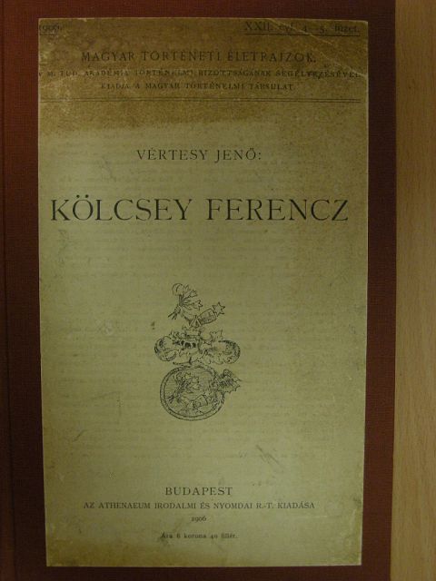 Vértesy Jenő - Kölcsey Ferencz [antikvár]