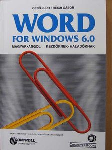Gerő Judit - Word for Windows 6.0 [antikvár]