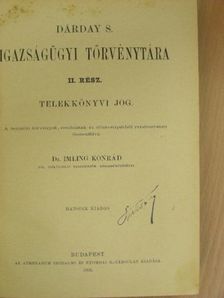 Dárday Sándor Igazságügyi törvénytára II. [antikvár]