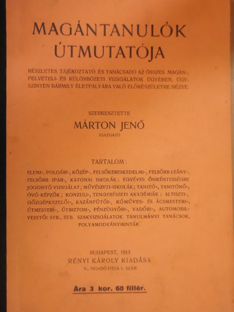 Magántanulók útmutatója [antikvár]