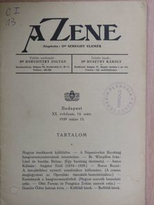 Antos Kálmán - A Zene 1939. május 15. [antikvár]