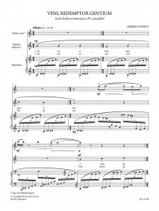 ORBÁN GYÖRGY - TEMPLOMI ÉNEKEK I. (CHURCH SONGS I.) - SZOPRÁNRA (VAGY MEZZOSZOPRÁNRA), HEGEDŰRE ÉS ZONGORÁRA