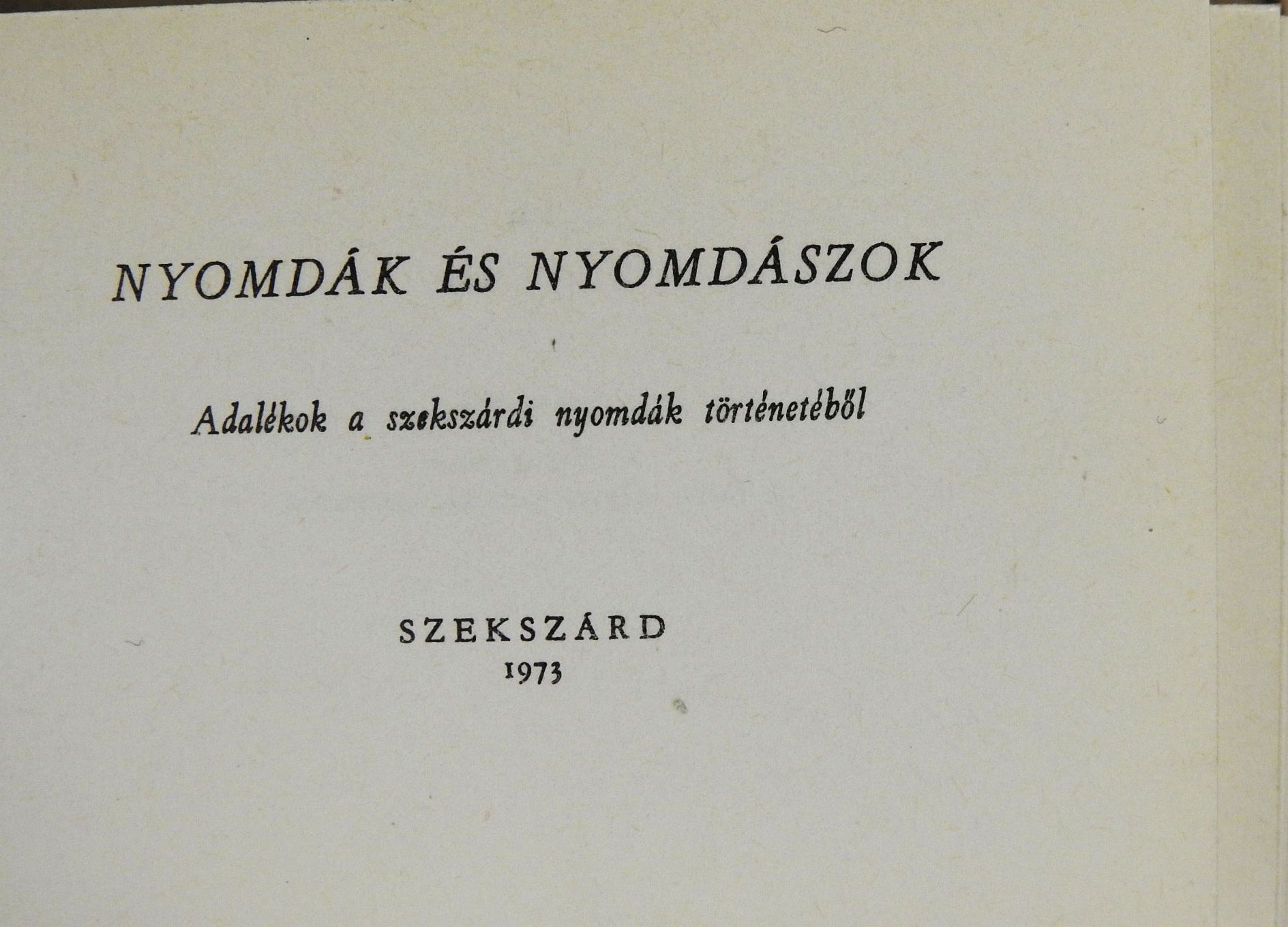 Sipter Gézáné - Nyomdák és nyomdászok (minikönyv) [antikvár]