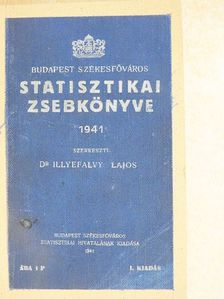 Budapest Székesfőváros Statisztikai Zsebkönyve 1941. [antikvár]