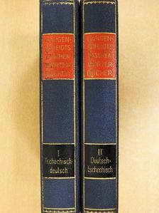 Dr. Friedrich Kabesch - Langenscheidts Taschenwörterbuch der Tschechischen und Deutschen Sprache I-II. [antikvár]