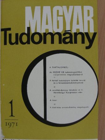 Magyar Tudomány 1971. január-december [antikvár]