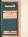 Növényszótár III. (töredék) [antikvár]