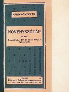 Növényszótár III. (töredék) [antikvár]