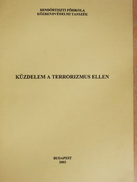 Vajda András - Küzdelem a terrorizmus ellen [antikvár]