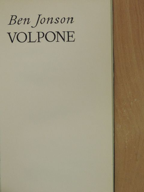 Ben Jonson - Volpone [antikvár]