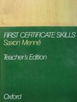 Saxon Menné - First Certificate Skills - Teacher's Edition [antikvár]