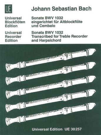 J. S. Bach - SONATE BWV 1032 EINGERICHTET FÜR ALTBLOCKFLÖTE UND CEMBALO (S.PETRENZ)