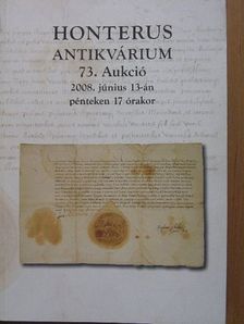 Honterus Antikvárium 73. Aukció [antikvár]