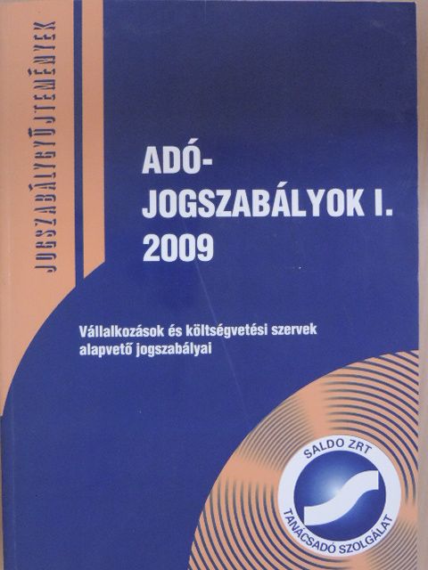 Adójogszabályok I. 2009 [antikvár]