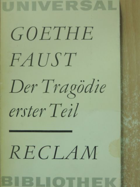 J. W. Goethe - Faust I. [antikvár]
