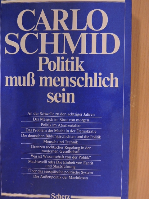 Politik muss menschlich sein [antikvár]