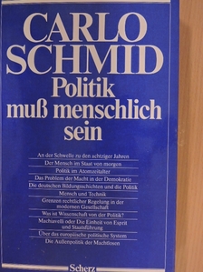 Politik muss menschlich sein [antikvár]