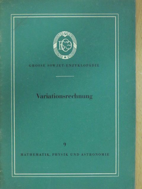 L. E. Elsholz - Variationsrechnung [antikvár]