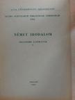 Berczik Árpád - Német irodalom I. [antikvár]