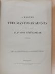 Arany János - A magyar tudományos akadémia 1876. junius 11-én tartott XXXVI-dik közülésének tárgyai [antikvár]
