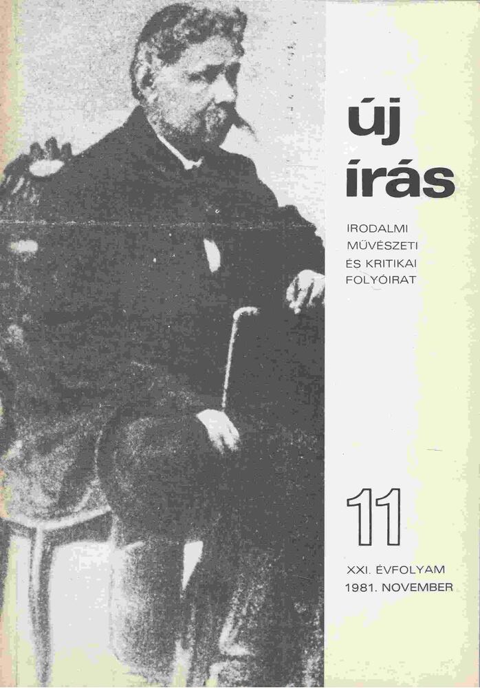 JUHÁSZ FERENC - Új Írás 1981. november - XXI. évfolyam - 11. szám [antikvár]