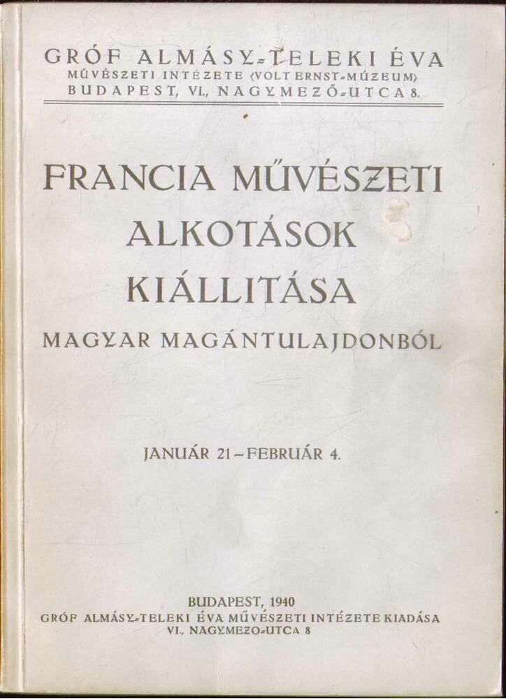 PETROVICS ELEK - Francia művészeti alkotások magyar magántulajdonból [antikvár]