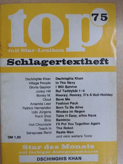 Bernd Meeinunger - Top Schlagertextheft 75 [antikvár]