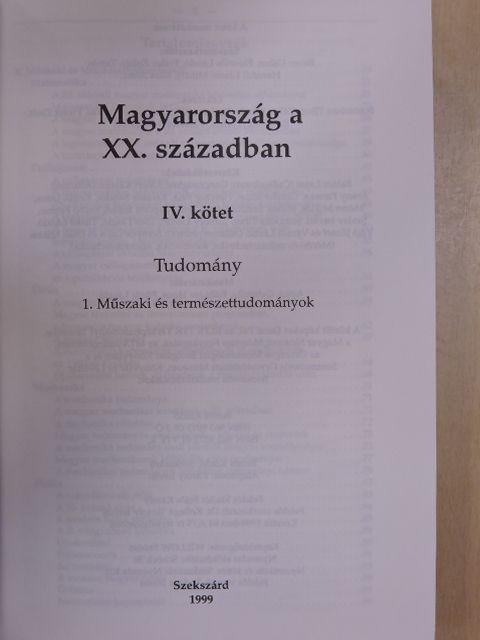 Barta Róbert - Magyarország a XX. században IV. [antikvár]