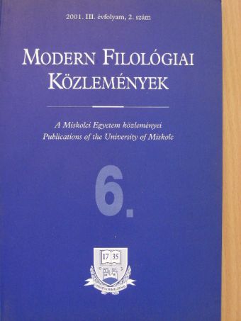 Balogh Péter - Modern Filológiai Közlemények 6. [antikvár]