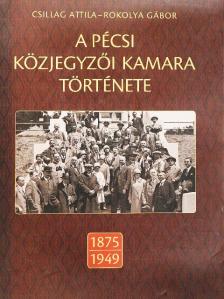 Csillag Attila - A pécsi közjegyzői kamara története [antikvár]