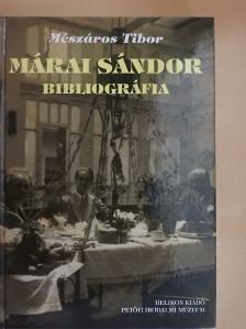 Mészáros Tibor - Márai Sándor bibliográfia [antikvár]
