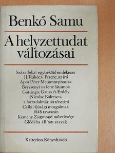 Benkő Samu - A helyzettudat változásai [antikvár]