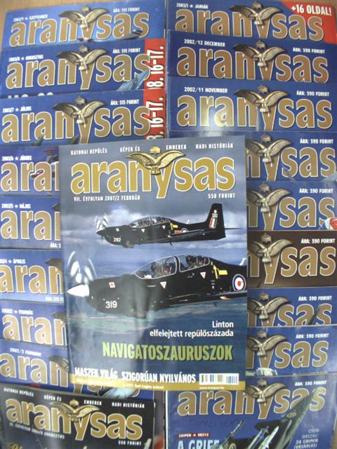 Aranysas 2002-2007. (vegyes számok) (19 db) [antikvár]