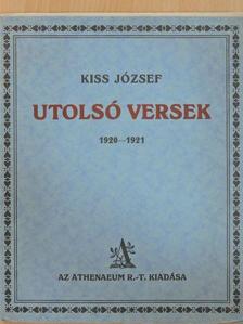 Kiss József - Utolsó versek [antikvár]