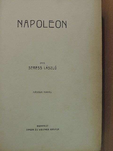 Seress László - Napoleon [antikvár]