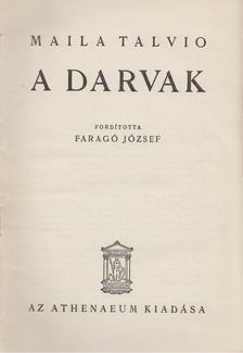 Talvio, Maila - A darvak [antikvár]