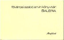 Radóczy Mária kiállítása (meghívó) [antikvár]