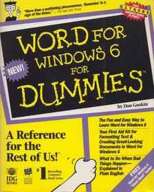 Dan Gookin - Word for Windows 6 for Dummies [antikvár]