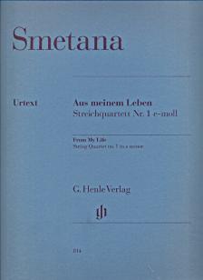 SMETANA - AUS MEINEM LEBEN STREICHQUARTETT NR.1 e-MOLL, STIMMEN URTEXT (MILAN POSPÍSIL)