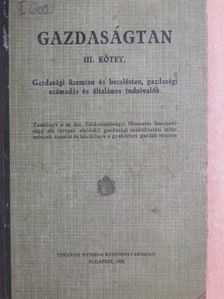 Gazdaságtan III. [antikvár]