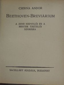 Cserna Andor - Beethoven-breviárium [antikvár]