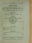 Dr. Prónai Lajos - Magyar Középiskola 1937. november [antikvár]