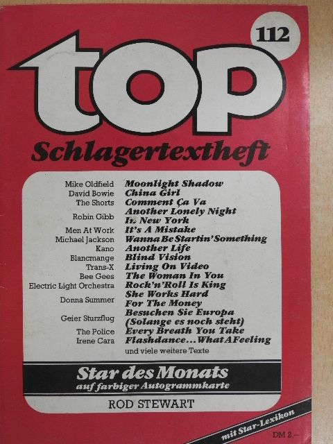 David Bowie - Top Schlagertextheft 112 [antikvár]