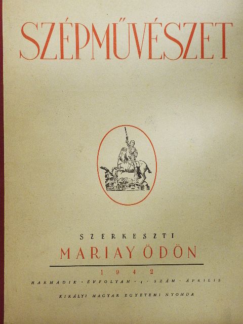 Bende János - Szépművészet 1942. április [antikvár]