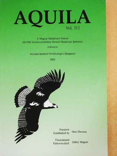 Ashok Verma - Aquila - A Magyar Madártani Intézet évkönyve 2005 [antikvár]