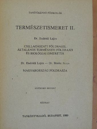 Dr. Benke János - Természetismeret II. [antikvár]