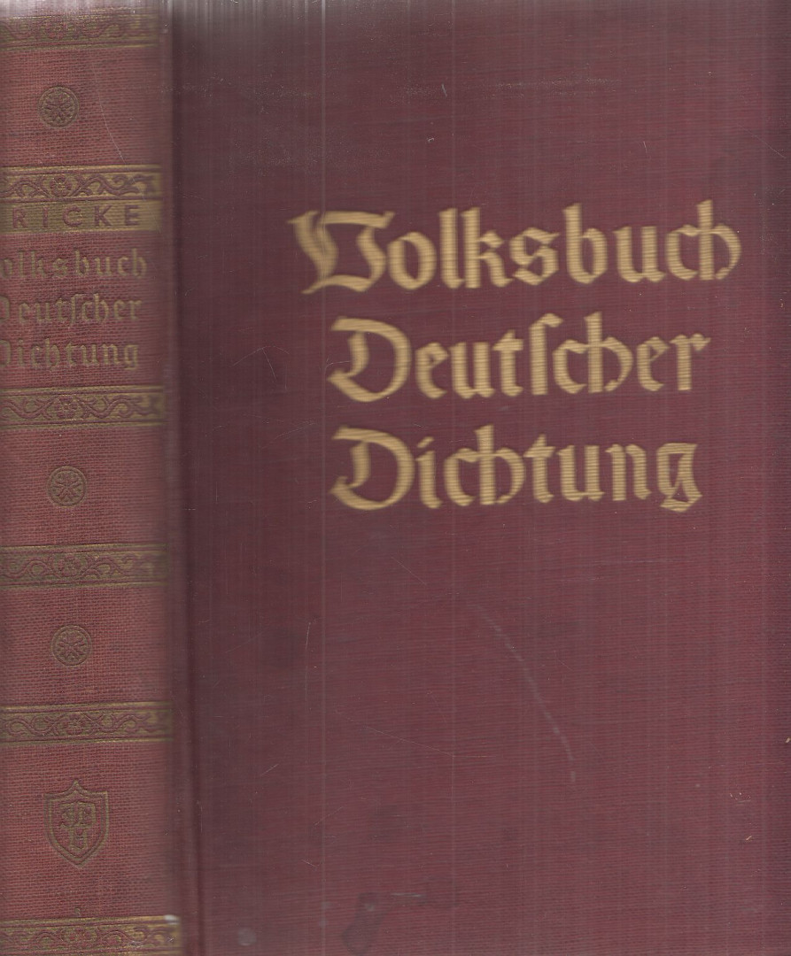 Fricke, Gerhard - Volksbuch deutscher Dichtung [antikvár]