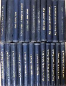Alexandre Dumas - 23 kötet szépirodalmi mű egységes könyvkötői félbőr kötésben a Tolnai Nyomdai Műintézet és Kiadóvállalat R.-T. kiadásában [antikvár]