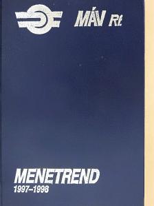 Hivatalos menetrend 1997-1998 [antikvár]