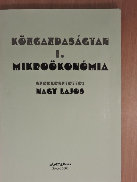 Lehoczki Zsuzsa - Közgazdaságtan I. [antikvár]